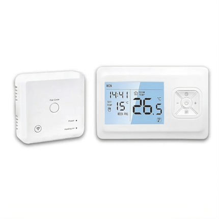 Termostat de ambient WIRELESS, Meiyue M901, Programabil, Aplicatie dedicata, Control Internet/Smartphone, Compatibil universal, Suport Alexa si Google Home, Alb