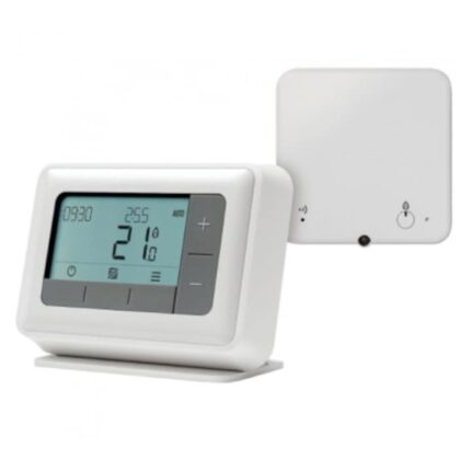 Termostat de ambient pentru centrala Honeywell T4R, programabil, wireless, LCD iluminat, compatibil OpenTherm