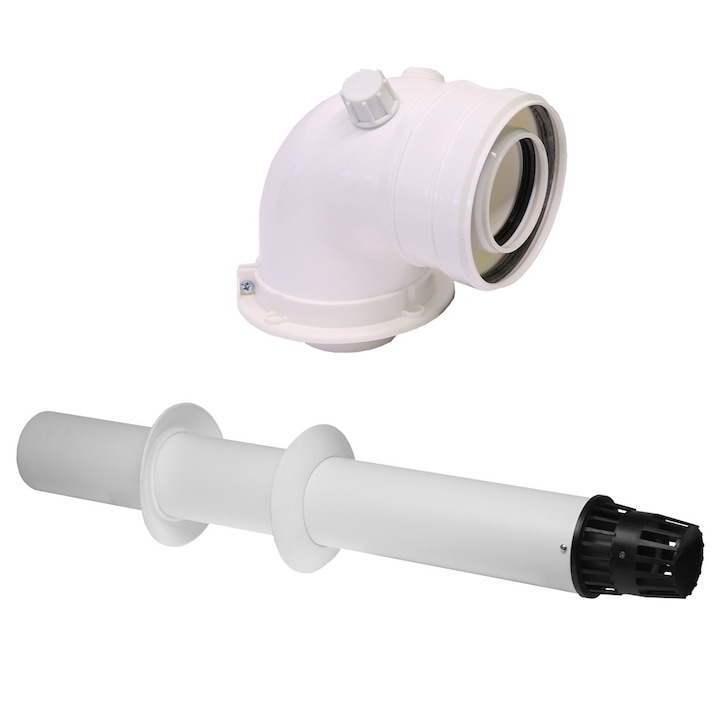 Kit evacuare gaze arse centrala termica condensare ATI, compatibil Unical, material PP/PP
