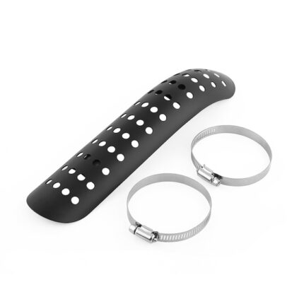 Placa protectie caldura esapament Tovbmup, metal, rezistenta la temperaturi inalte, negru, 270x57mm