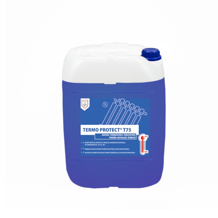 Antigel concentrat -60°C pentru instalatii termice, Termo Protect T75, 20kg