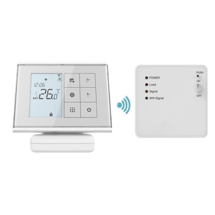 Termostat inteligent OCVITEH ® OVT-10 RF+WIFI pentru centrale termice controlat prin WIFI si Internet compatibil Alexa si Google Home