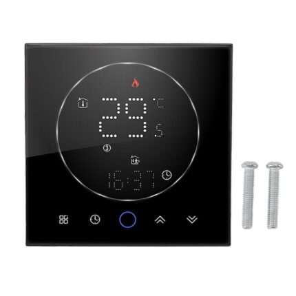 Termostat Inteligent Mmgoqqt, Programabil 7 Zile, LED, Negru