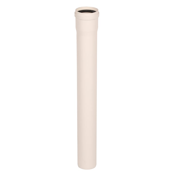 Tubulatura evacuare gaze arse singur tub ATI WB1-108P, diametru 80 mm, lungime 1 m, plastic, alb