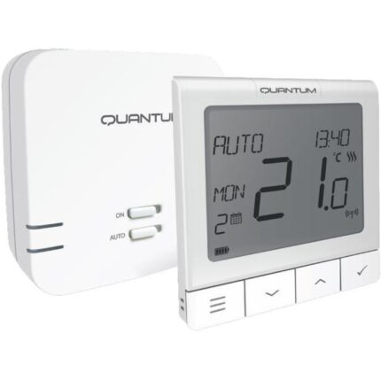 Termostat Quantum cu radio comanda, Salus, 230 V, 10 mm, Alb