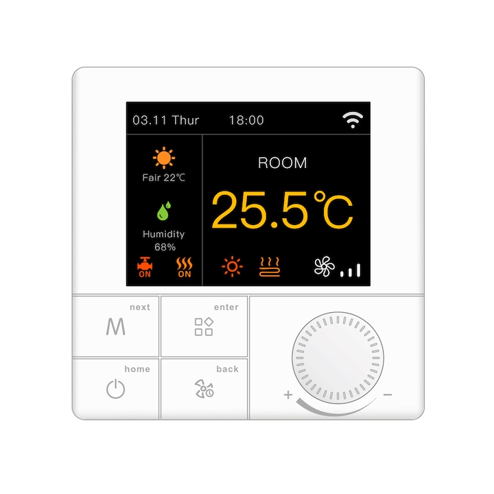 Termostat pentru incalzirea termica cu gaz BeOk TCR8-WIFI-WP(3A)