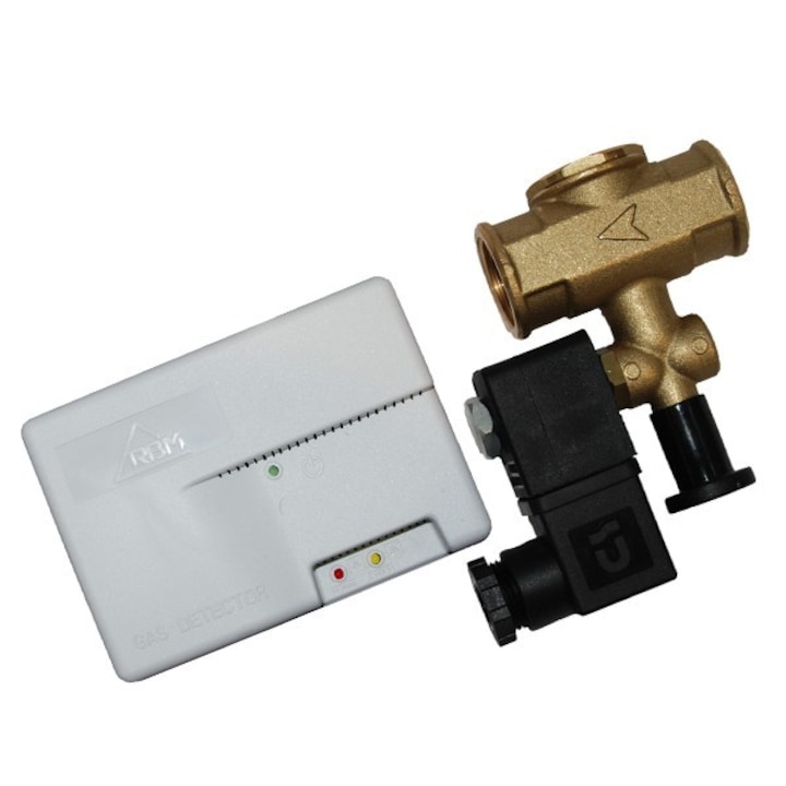 Kit detector gaz si electrovana 3/4 RBM