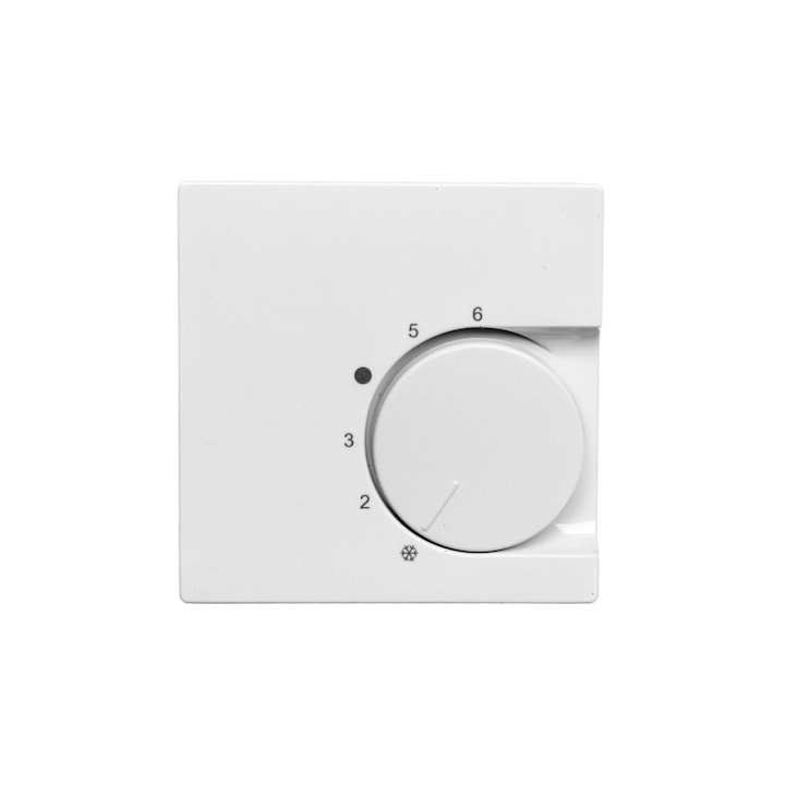 Termostat temperatura, SCHNEIDER, Merten System M, IP20, 54.9x55.4x15mm, Alb