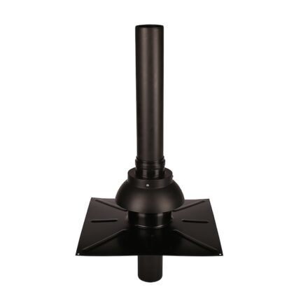 Trecere verticala si element etansare singur tub ATI diametru 80 mm, neagra