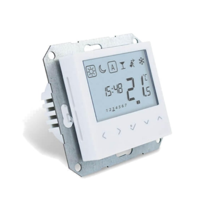 Termostat programabil Salus BTRP230, montaj in doza, alb