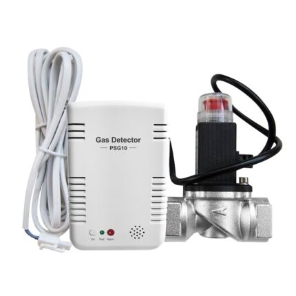 Pachet Siguranta – Detector inteligent de gaz POER Smart si Electrovalva actionabila la 9Vcc POER Smart