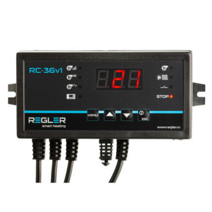 Controler REGLER RC 36v1, pentru pompa incalzire si ventilator, cu posibilitate de conectare la termostat de camera