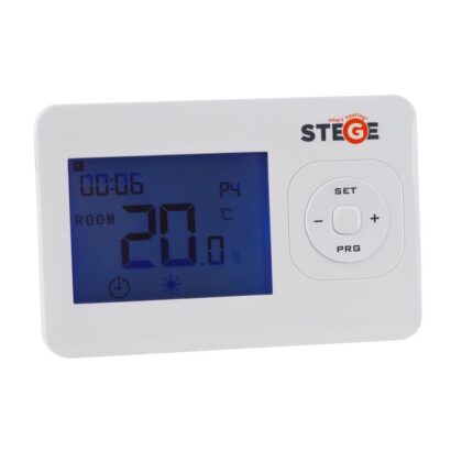Termostat programabil, cu fir, LCD, iluminare LED, Stege HT200
