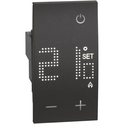 Termostat electronic 2M Bticino Living Now negru
