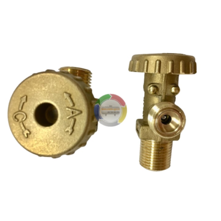 Robinet butelie GPL cu filet 1/2 vertical si ch25 catre consumator