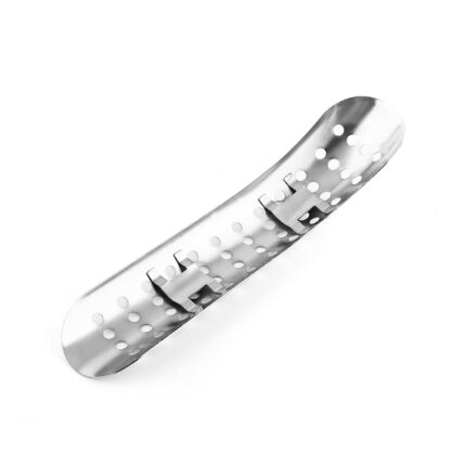Placa protectie caldura esapament Tovbmup, metal, rezistent la temperaturi inalte, argintiu, 270x57mm