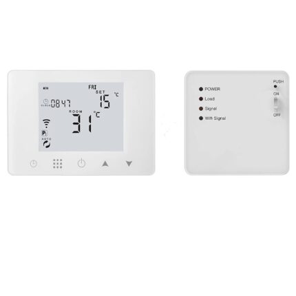 Termostat wireless HY09 pentru centrale termice controlat prin WIFI si Internet compatibil Alexa si Google Home