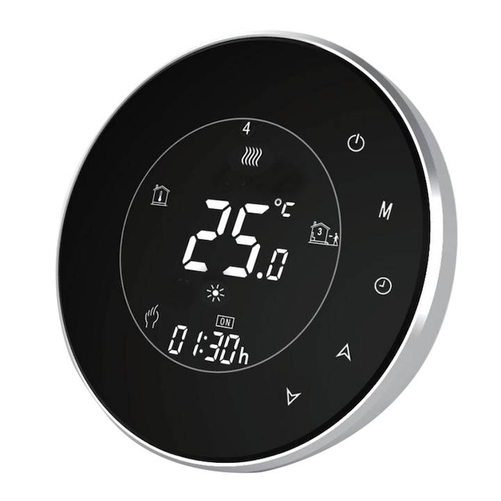 Termostat WiFi Smart Simplife PST-6000, Negru