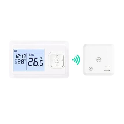 Termostat 3A RF WIFI, Arhatreya®, fara fir, numai pentru cazanul pe gaz, incalzirea camerei, controler inteligent de temperatura de la distanta, functioneaza cu Google Home Alexa