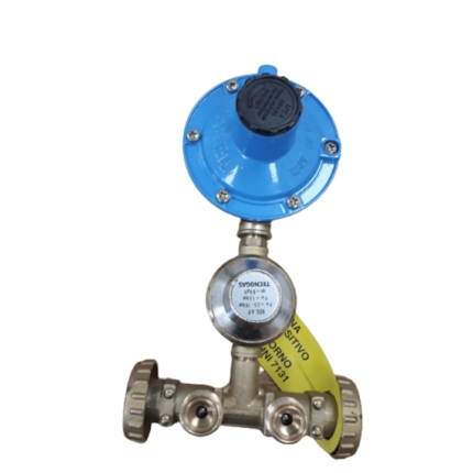 Minicentralina cu regulator joasa presune 4 kg si inalta presiune 8 kg GPL butan propan pentru 2 butelii