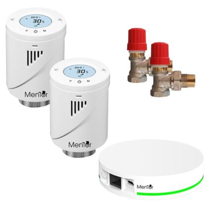 Kit Robinet Termostatat Danfoss si Cap Termostatic calorifer Smart Mentor TZB221D ZigBee Programabil LCD cu HUB