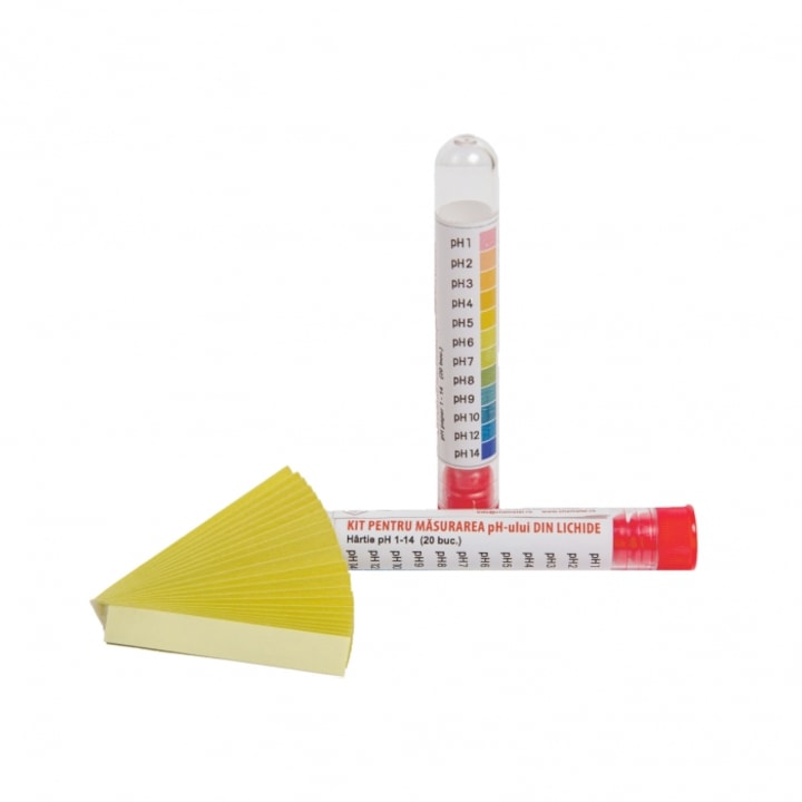 Kit de Testare Nivel de Ph, Determinarea calitativa a caracteristicii de pH a fluidelor