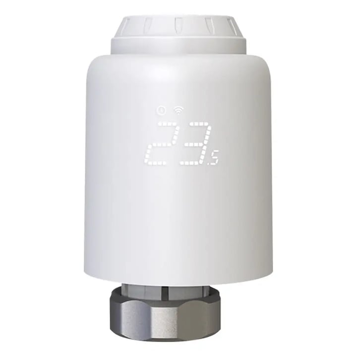 Termostat inteligent, Wifi, Aplicatie Tuya, Incalzitor Actuator Supapa Controler, Inteligent de temperatura programabil, Alexa GoogleHome Control vocal, Onshop, Alb