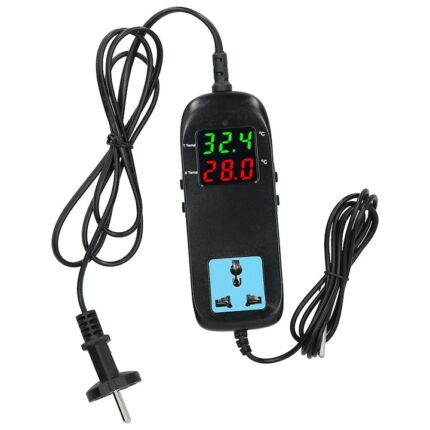 Termostat Electronic Mmgoqqt, Afisaj Dual LED, Control Temperatura -40-120°C, pentru Sere, AC90V-250V