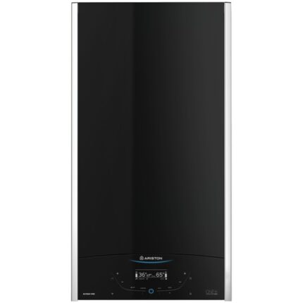 Centrala termica murala in condensare Ariston ALTEAS ONE+ NET 30, 30kW, gaz natural + GPL, Wi-Fi, senzor camera Sensys HD inclus, panou frontal din sticla, ecran tactil, schimbator caldura otel inoxidabil, control vocal, fara kit inclus
