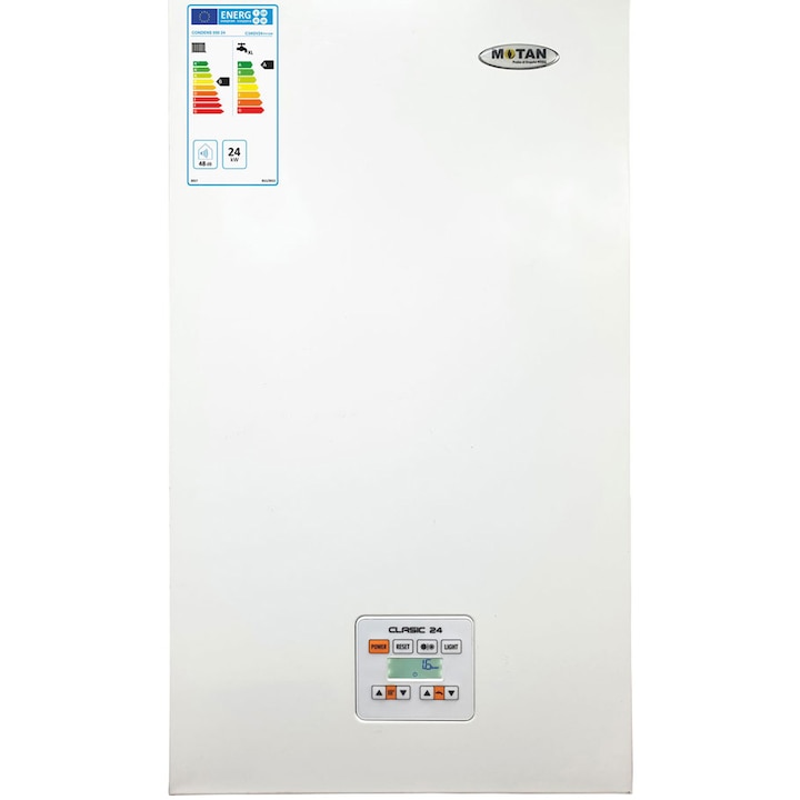 Centrala termica conventionala Motan Clasic C32SPV24MEFB-PV1, 24 kw, tiraj fortat, schimbator de caldura principal din Inox, fara kit de evacuare