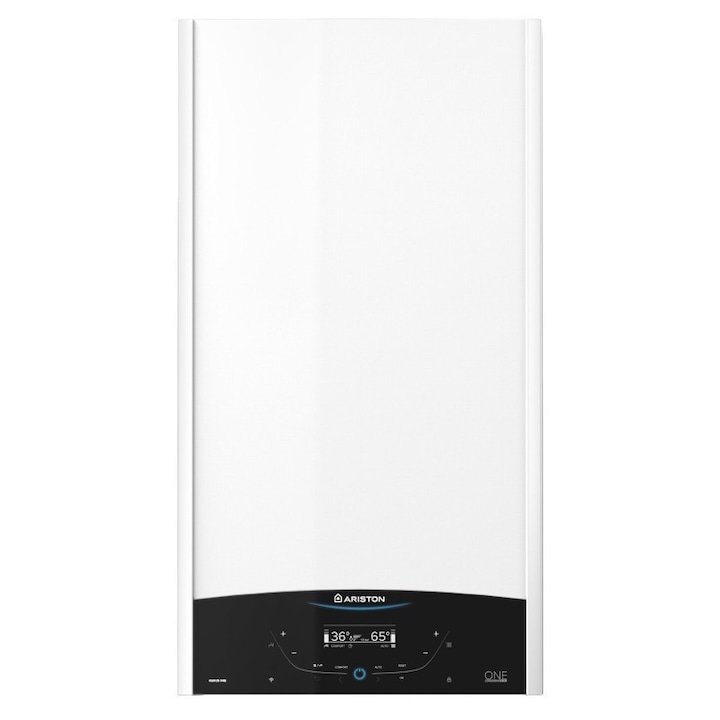 Centrala murala in condensare Ariston Genus One 24, 24 kw, Schimbator primar inox, Interfata cu ecran tactil, fara kit inclus