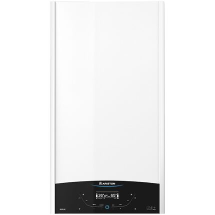 Centrala termica murala in condensare Ariston GENUS ONE+ WIFI 24, 24kW, gaz natural + GPL, Wi-Fi, ecran tactil, schimbator caldura otel inoxidabil, control vocal, fara kit inclus