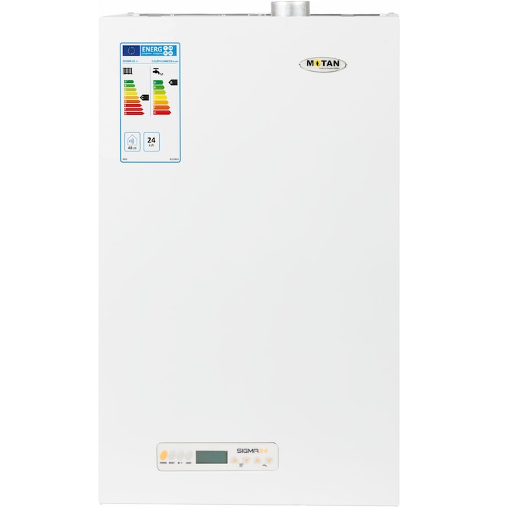 Centrala termica conventionala Motan Sigma C32SPV24MEFB-S-ERP, 24 kw, tiraj fortat, schimbator de caldura principal din Cupru, fara kit de evacuare