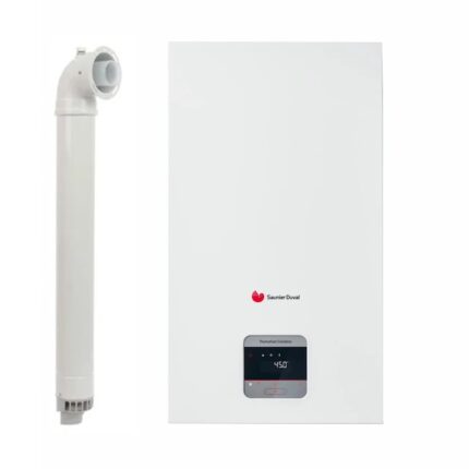 Centrala termica pe gaz/GPL in condensare Saunier Duval ThemaFast Condens 31 kW, debit 14.8 l/min, protectie IPX4D, kit evacuare inclus