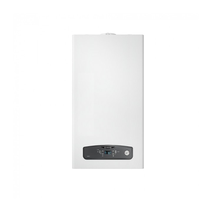Centrala termica Ariston CARES S 24 kW condensatie, schimbator otel inox, kit evacuare, robineti, filtre si regulator incluse