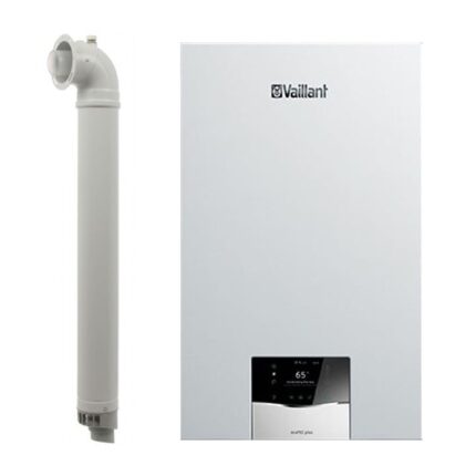 Centrala termica pe gaz in condensare Vaillant ecoTEC plus VUW 40CS/1-5, 37.7 kW, incalzire si ACM, Kit de evacuare inclus