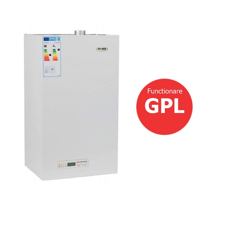 Centrala termica conventionala cu functionare pe GPL Motan MaxOptimus 31 kw, cu kit de evacuare inclus