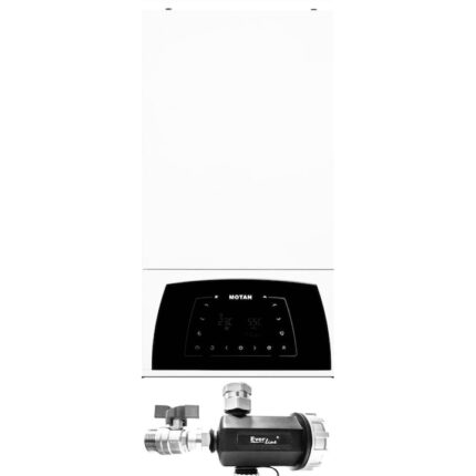 Pachet centrala termica pe gaz in condensatie MOTAN CONDENS PLUS 100 35KW, kit evacuare si filtru antimagnetita