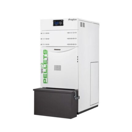 Centrala termica automata pe peleti Fornello Lidya Compact Proplus 25 kw, echipata cu pompa Grundfos, vas, manometru, supapa, telecomanda, arzator inox, curatare automata arzator, curatare automata schimbator, A+, elimina automat cenusa