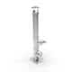 Cos de fum inox, Fornello dublu perete inox-inox, izolatie din vata bazaltica 40 mm, inaltime 10 metri, diametru interior 200 mm, pentru centrale pe lemn, carbune si peleti, complet pentru montaj