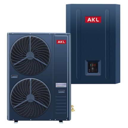 Pompa de caldura aer-apa, 30kW, alimentare trifazata, AOKOL, model ASH-105CHWFR, Gri
