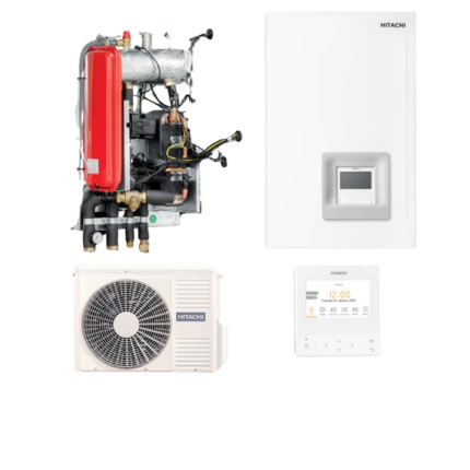 Pompa de caldura Aer-Apa Hitachi Yutaki S, putere de 24 kW, lichid R410A, alimentare trifazata, clasa A++