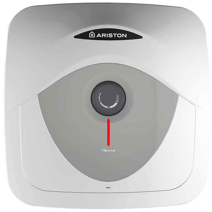 Boiler electric Ariston Andris RS 10 EU, 10 l, 1200 W, Led iluminat, Protectie electrica IPX1, Montare deasupra chiuvetei, Reglaj extern de temperatura
