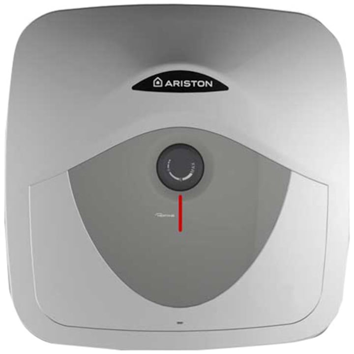 Boiler electric Ariston Andris RS 15U EU, 15 l, 1200 W, Led iluminat, Protectie electrica IPX1, Montare sub chiuveta, Reglaj extern de temperatura