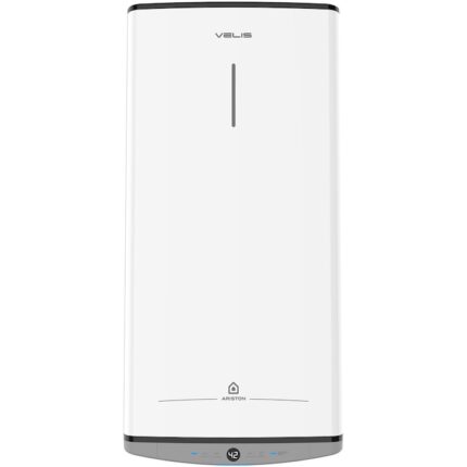 Boiler electric Ariston Velis Dune 100 EU, 1500W, 100 l, control electronic complet, Touch control, functie ECO EVO, protectie ioni de argint, anod de magneziu, rezervor emailat cu titan, Alb