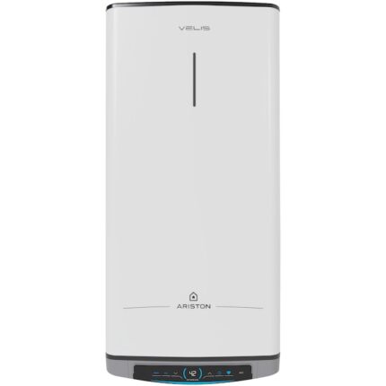 Boiler electric Ariston Velis Dune Wi-Fi 50 EU, 1500W, 50 l, Mod Boost, Touch control, functie ECO EVO, protectie cu ioni de argint, anod de magneziu, rezervor emailat cu titan, Alb