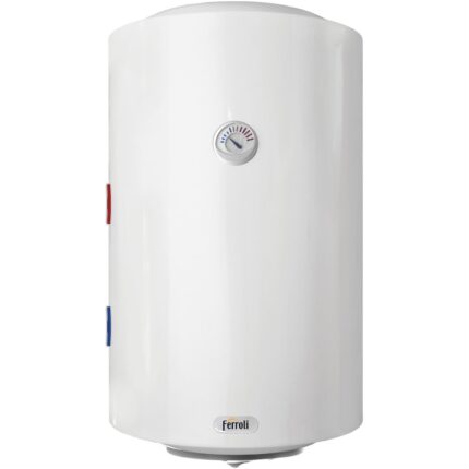 Boiler termoelectric Ferroli Power Termo 120V STG, 111 l, 1.5 kW, MPa 0.8, instalare verticala, Alb