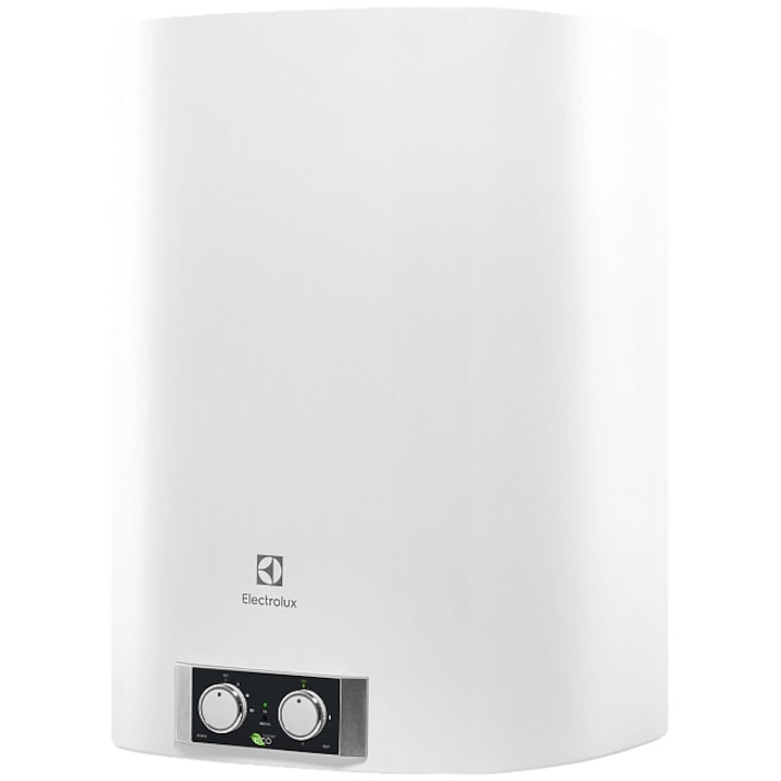 Boiler electric Electrolux EWH 80 Fmx EEC, Clasa C, 2000W, 80L, 3 trepte de incalzire, termostat mecanic, indicatie de pornire, IPX4, protectie la supraincalzire, supapa siguranta presiune, montare verticala/orizontala, elemente fixare incluse, Alb
