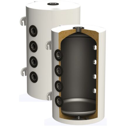 Rezervor de acumulare Puffer pentru pompe de caldura Sunsystem PSM 80 litri