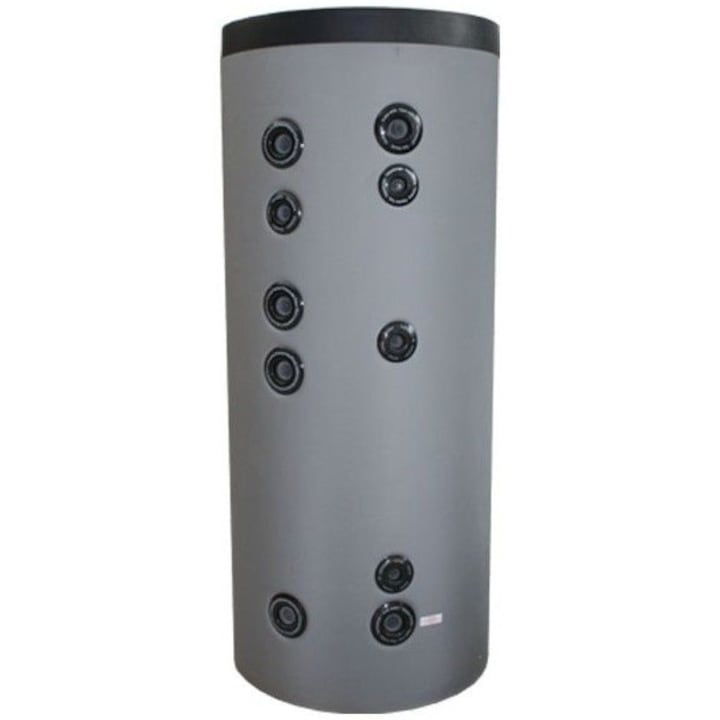Boiler cu 2 serpentine SUNSYSTEM SON 500, 500 litri, montaj pe sol, izolatie termica, manta de protectie , flansa de vizitare, emailat cu titan